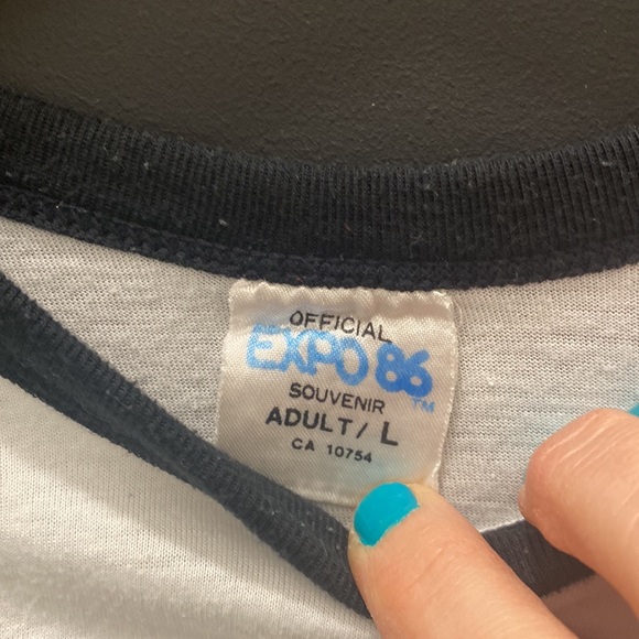 Vintage Rare EXPO 86 raglan baseball t shirt - Picture 4 of 7